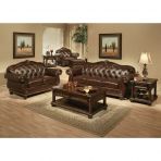 Anondale Espresso Top Grain Leather Match Sofa Model 15030 By ACME Furniture