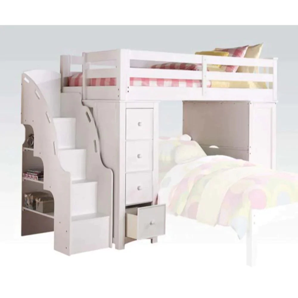 Acme willoughby white loft bed deals