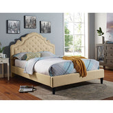 Aubree Bed Model Cm7537Bg-Queen Bed By Furniture Of America