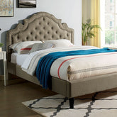 Aubree Bed Model Cm7537Gy-Queen Bed By Furniture Of America