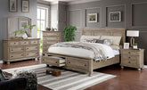 Wells Bed Model Cm7568-Queen Bed By Furniture Of America