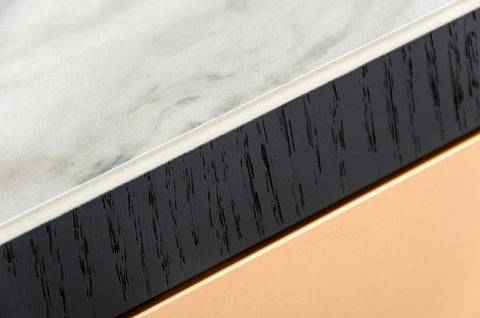 Modrest Peak Modern Black Oak Coffee Table Model VGHB350E