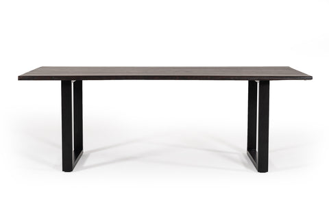 Modrest Leon Modern Umber Wood Live Edge Dining Table Model VGWH181120310