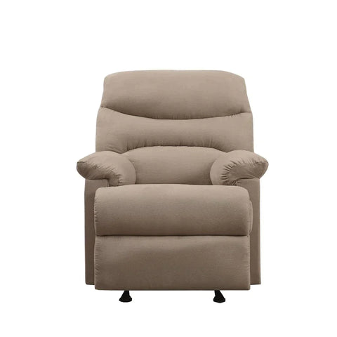 Arcadia Light Brown Microfiber Recliner Model 627 By ACME Furniture
