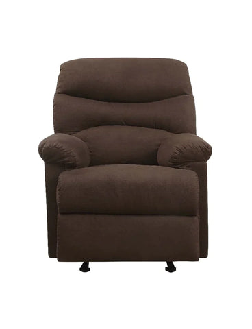 Arcadia Chocolate Microfiber Recliner Model 00632W By ACME Furniture