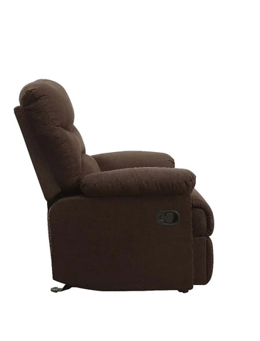 Arcadia Chocolate Microfiber Recliner Model 00632W By ACME Furniture