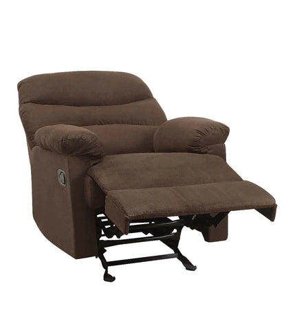 Arcadia Chocolate Microfiber Recliner Model 00632W By ACME Furniture