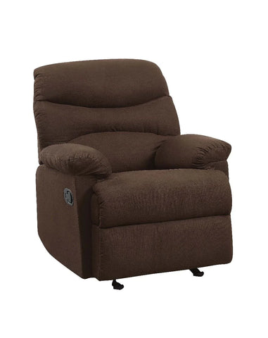 Arcadia Chocolate Microfiber Recliner Model 00632W By ACME Furniture