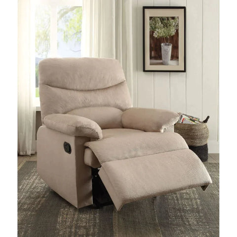 Arcadia Beige Woven Fabric Recliner Model 702 By ACME Furniture