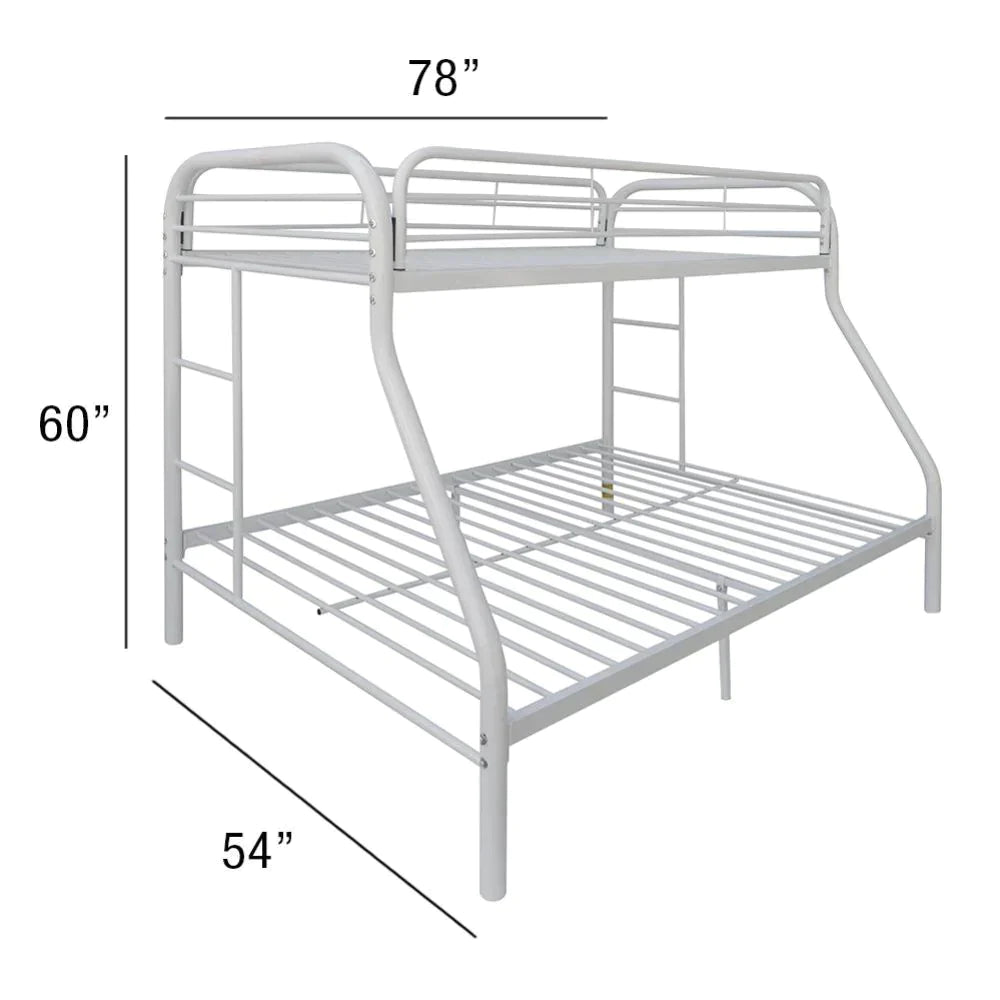 Tritan White Twin/Full Bunk Bed Model 02053WH By ACME Furniture