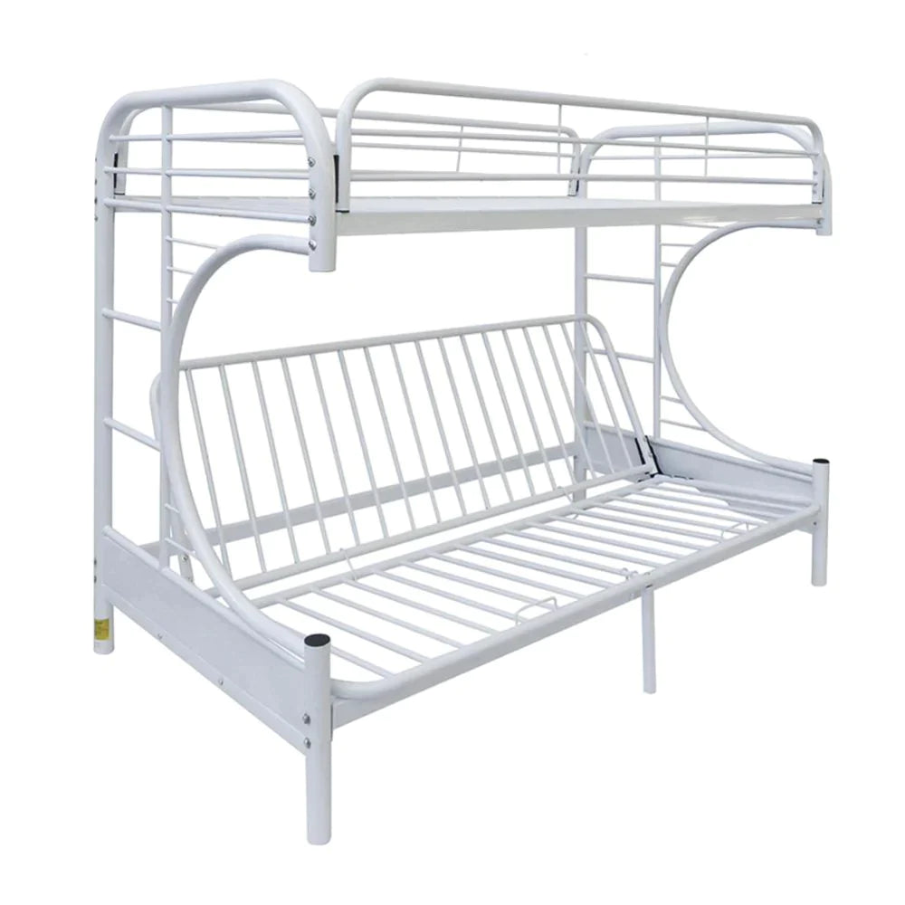 Eclipse White Twin/Full/Futon Bunk Bed Model 02091W-W By ACME Furniture