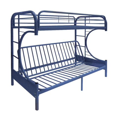 Eclipse Blue Twin XL/Queen/Futon Bunk Bed Model 02093BU By ACME Furniture