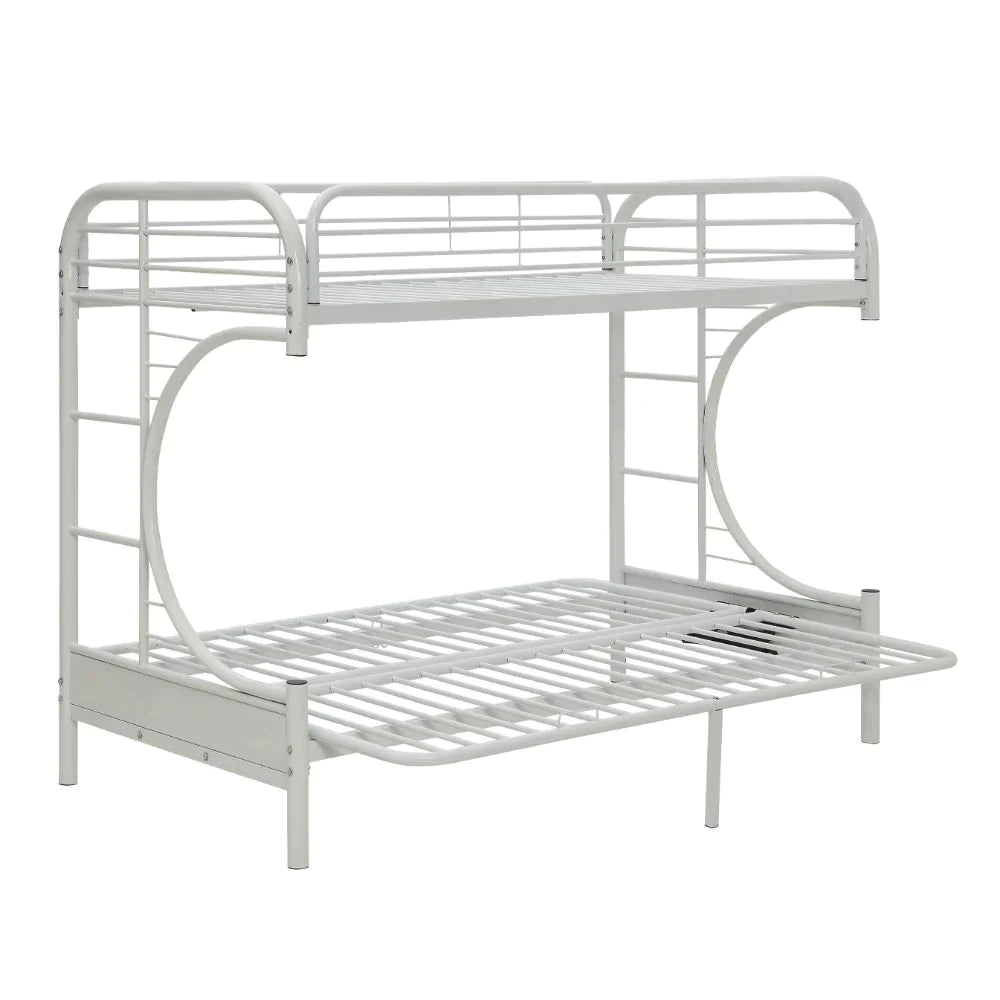 Eclipse White Twin XL/Queen/Futon Bunk Bed Model 02093WH By ACME Furniture