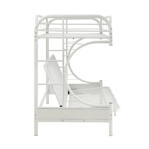 Eclipse White Twin XL/Queen/Futon Bunk Bed Model 02093WH By ACME Furniture