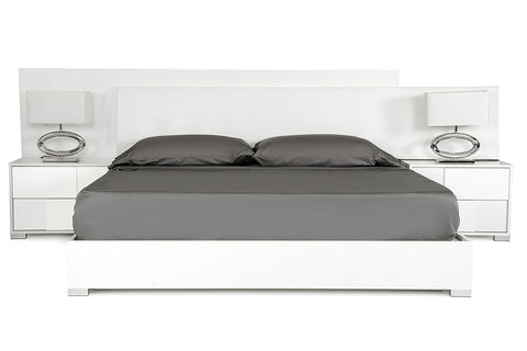 Modrest Monza Italian Modern White Bed Model VGACMONZA-BED