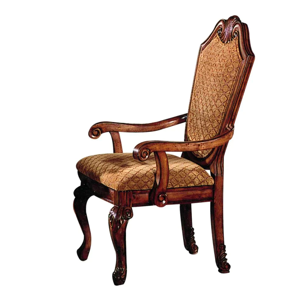 Chateau De Ville Fabric & Cherry Chair Model 04078A By ACME Furniture