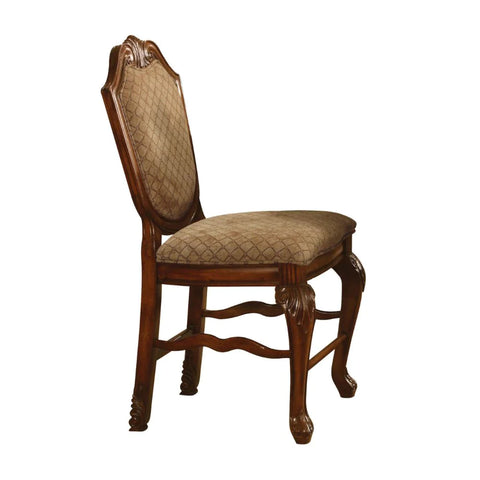 Chateau De Ville Fabric & Cherry Counter Height Chair Model 04084A By ACME Furniture