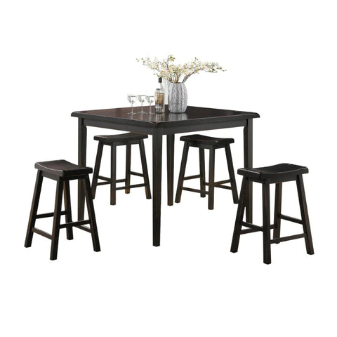 Gaucho Black Counter Height Set Model 7288 By ACME Furniture