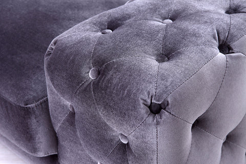 Divani Casa Trisha Modern Grey Fabric Chair Model VG2T-0766-CHR-GRY