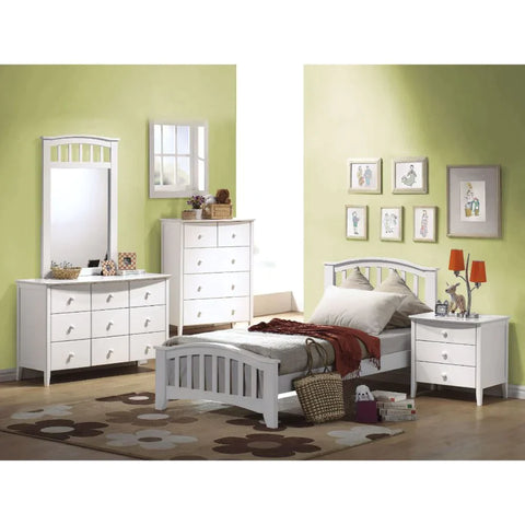 San Marino White Nightstand Model 9158 By ACME Furniture