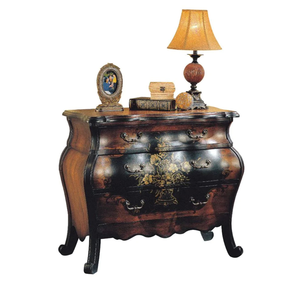 Roma Oak & Antique Black Chest Model 9205 By ACME Furniture