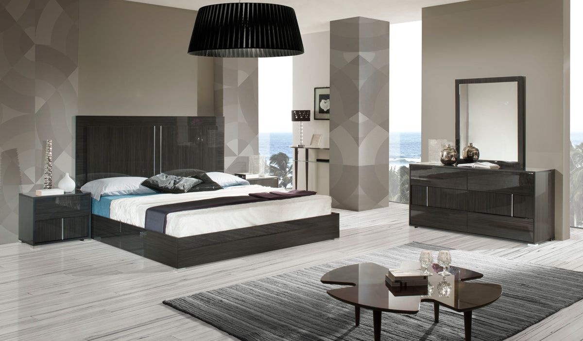 Queen Modrest Ari Italian Modern Grey Bedroom Set Model VGACARI-SET-Q