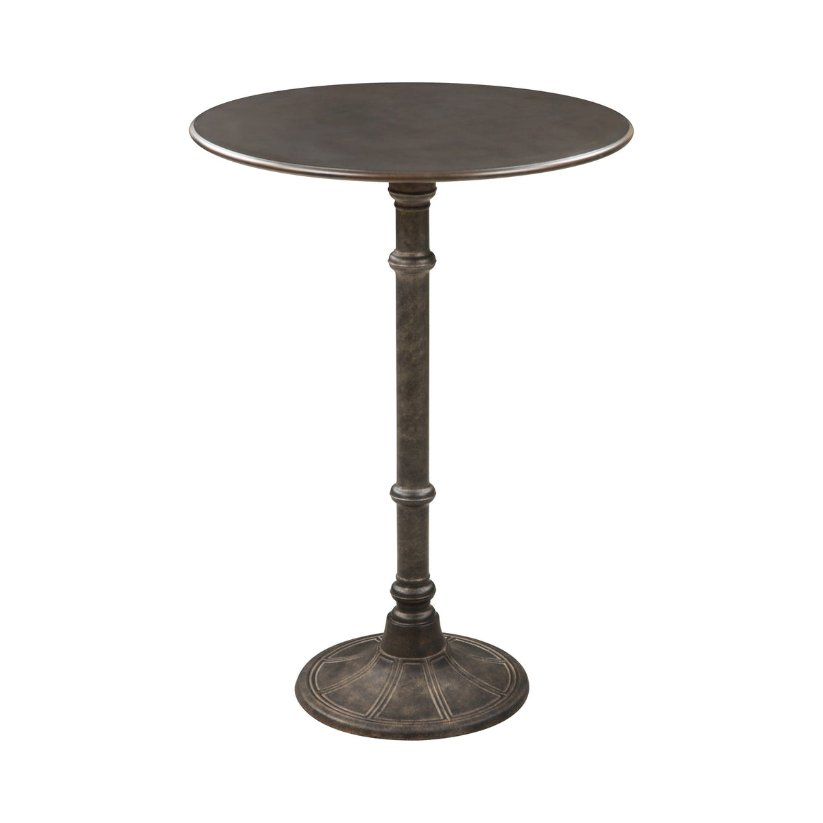 Coaster Danbury Round Bar Table Dark Russet and Antique Bronze Model 100064