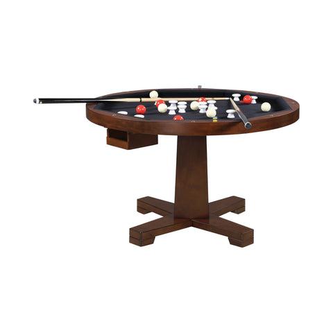 Coaster Marietta Round Wooden Game Table Tobacco Model 100171