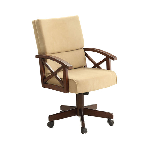 Coaster Marietta Upholstered Game Chair Tobacco and Tan Model 100172
