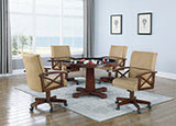 Coaster Marietta Upholstered Game Chair Tobacco and Tan Model 100172