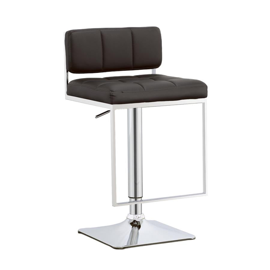 Coaster Alameda Adjustable Bar Stool Chrome and Black Model 100194