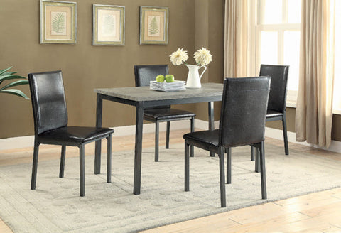 Coaster Garza Rectangular Dining Table Black Model 100611