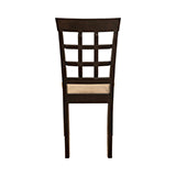 Coaster Gabriel Lattice Back Side Chairs Cappuccino and Tan (Set of 2) Model 100772