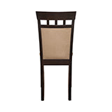 Coaster Gabriel Upholstered Side Chairs Cappuccino and Tan (Set of 2) Model 100773