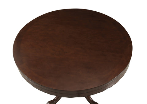 Coaster Turk 3-in-1 Round Pedestal Game Table Tobacco Model 100871