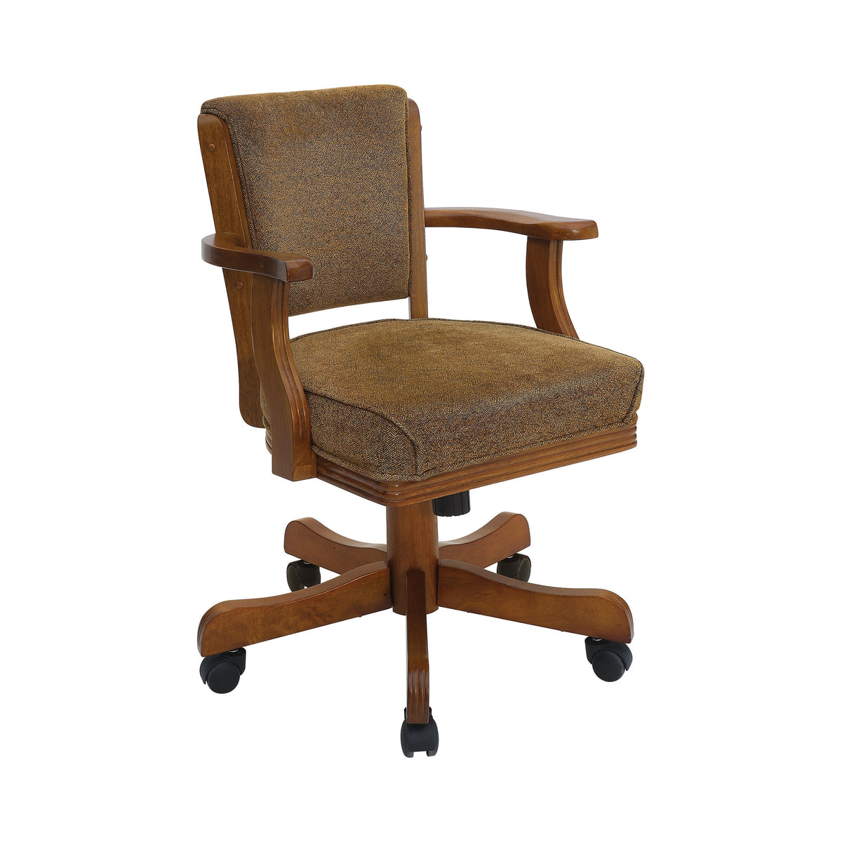 Coaster Mitchell Upholstered Game Chair Olive-brown and Amber Model 100952