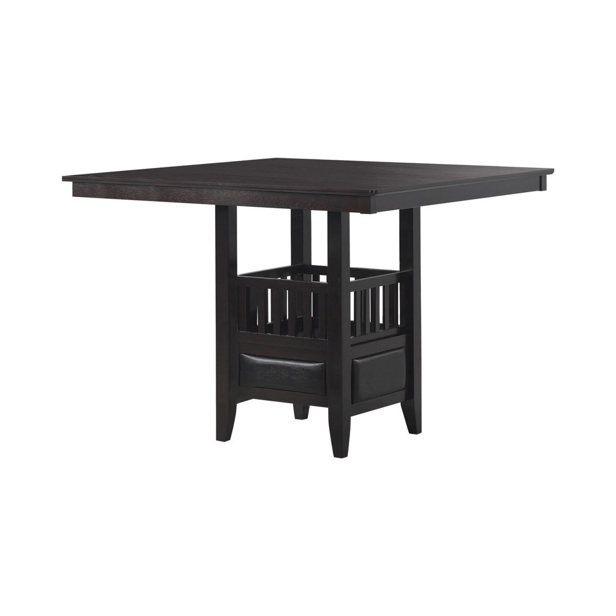 Coaster Jaden Square Counter Height Table with Storage Espresso Model 100958