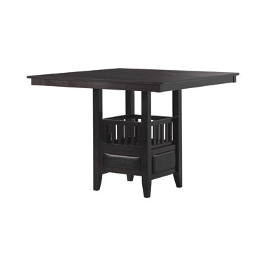 Coaster Jaden Square Counter Height Table with Storage Espresso Model 100958