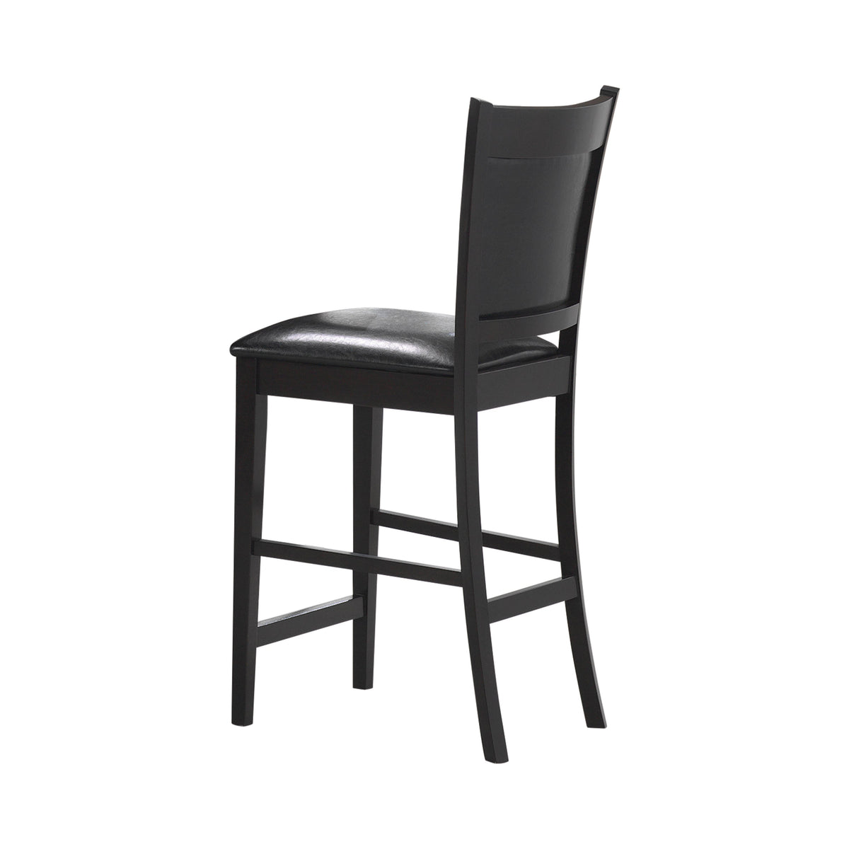 Coaster Jaden Upholstered Counter Height Stools Black and Espresso (Set of 2) Model 100959