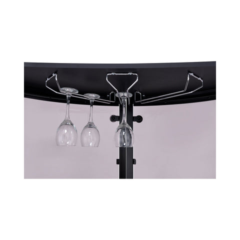 Coaster Amarillo 2-tier Bar Unit Black and Chrome Model 101065