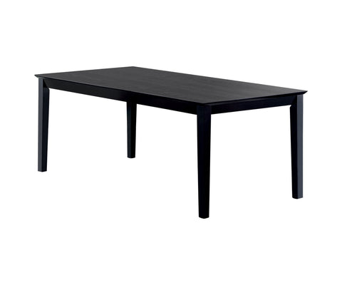 Coaster Louise Rectangular Dining Table with Extension Leaf Black Model 101561