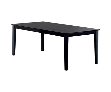 Coaster Louise Rectangular Dining Table with Extension Leaf Black Model 101561