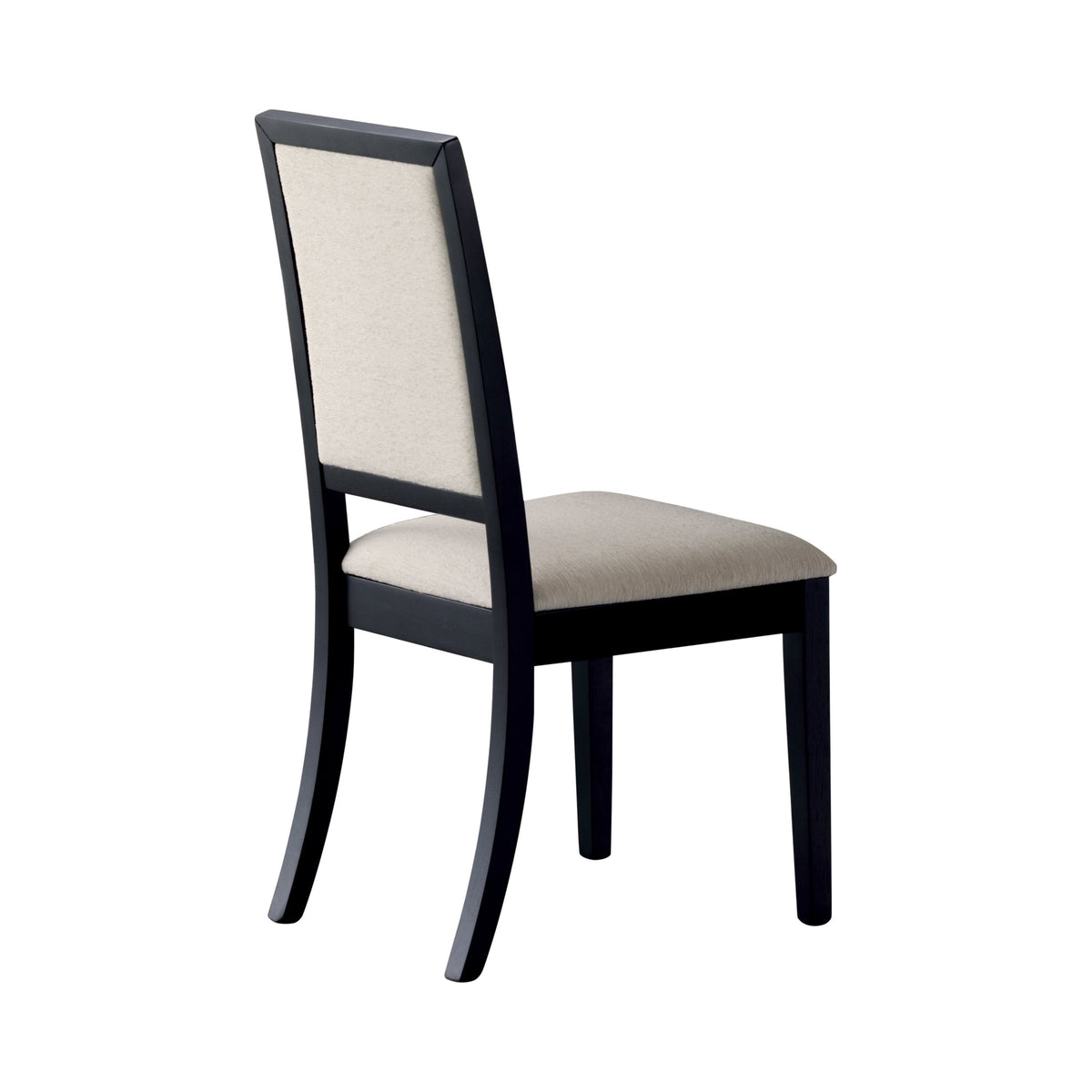 Coaster Louise Upholstered Dining Side Chairs Black and Cream (Set of 2) Model 101562