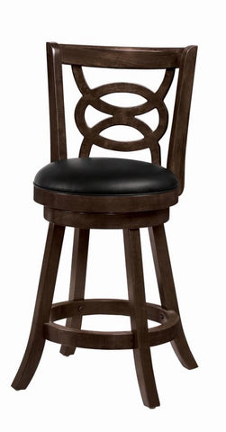 Coaster Calecita Swivel Counter Height Stools with Upholstered Seat Cappuccino (Set of 2) Model 101929