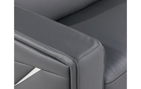 1120 DivanItalia Dark Gray Sofa – Top Grain Italian LeatherModel:  1120-DK-GREY-S