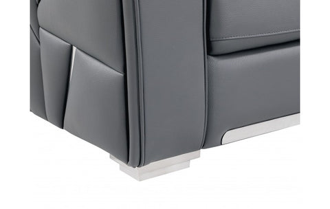 1120 DivanItalia Dark Gray Sofa – Top Grain Italian LeatherModel:  1120-DK-GREY-S