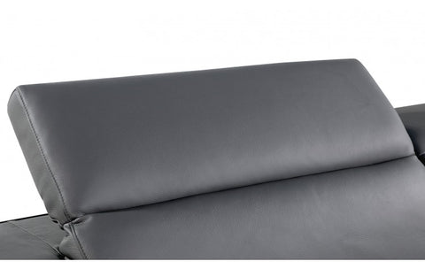 1120 DivanItalia Dark Gray Sofa – Top Grain Italian LeatherModel:  1120-DK-GREY-S
