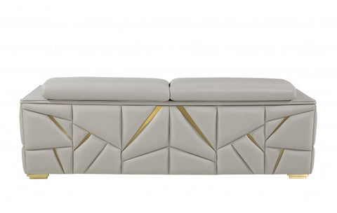 1120 DivanItalia Light Gray Sofa – Top Grain Italian LeatherModel:  1120-LT-GREY-S