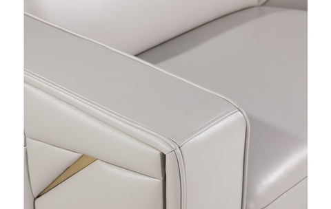 1120 DivanItalia Light Gray Sofa – Top Grain Italian LeatherModel:  1120-LT-GREY-S