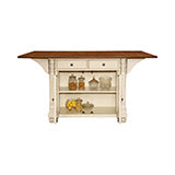 Coaster Slater 2-drawer Kitchen Island with Drop Leaves Brown and Buttermilk Model 102271